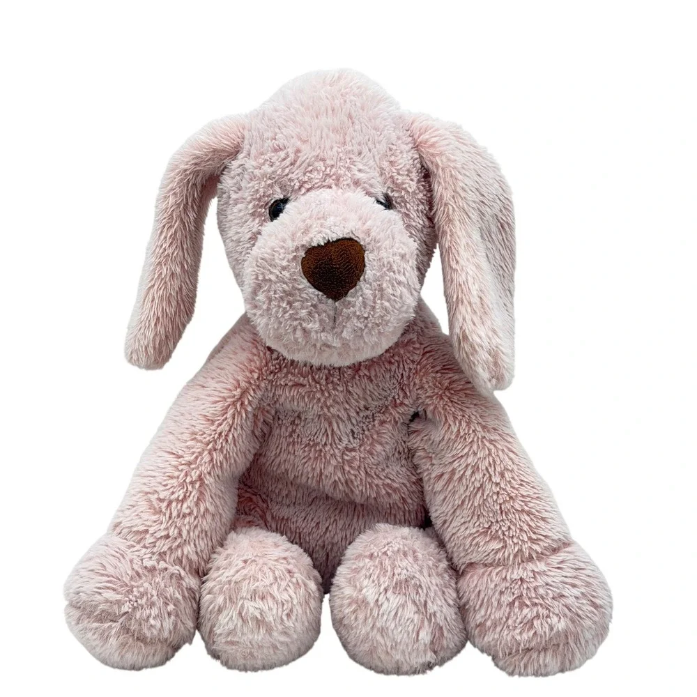 Animal Adventure‎ Pink Puppy Dog Plush Stuffed Animal Floppy Ears 12 inch Seated